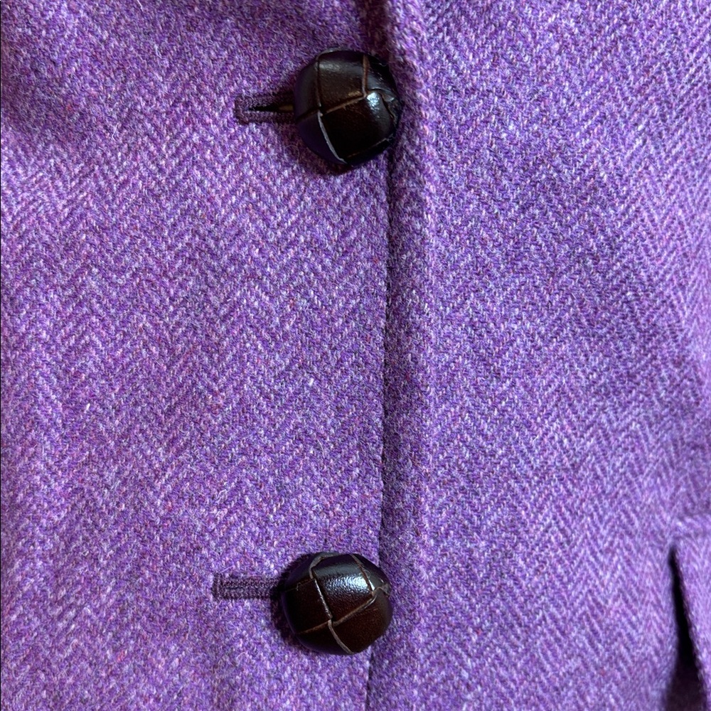 J. Crew Purple Wool Blazer Size 10 - Picture 4 of 11